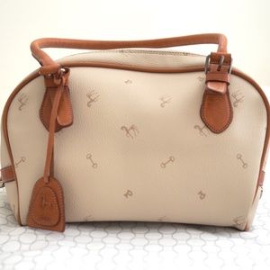 Petusco vintage zip top valise handbag